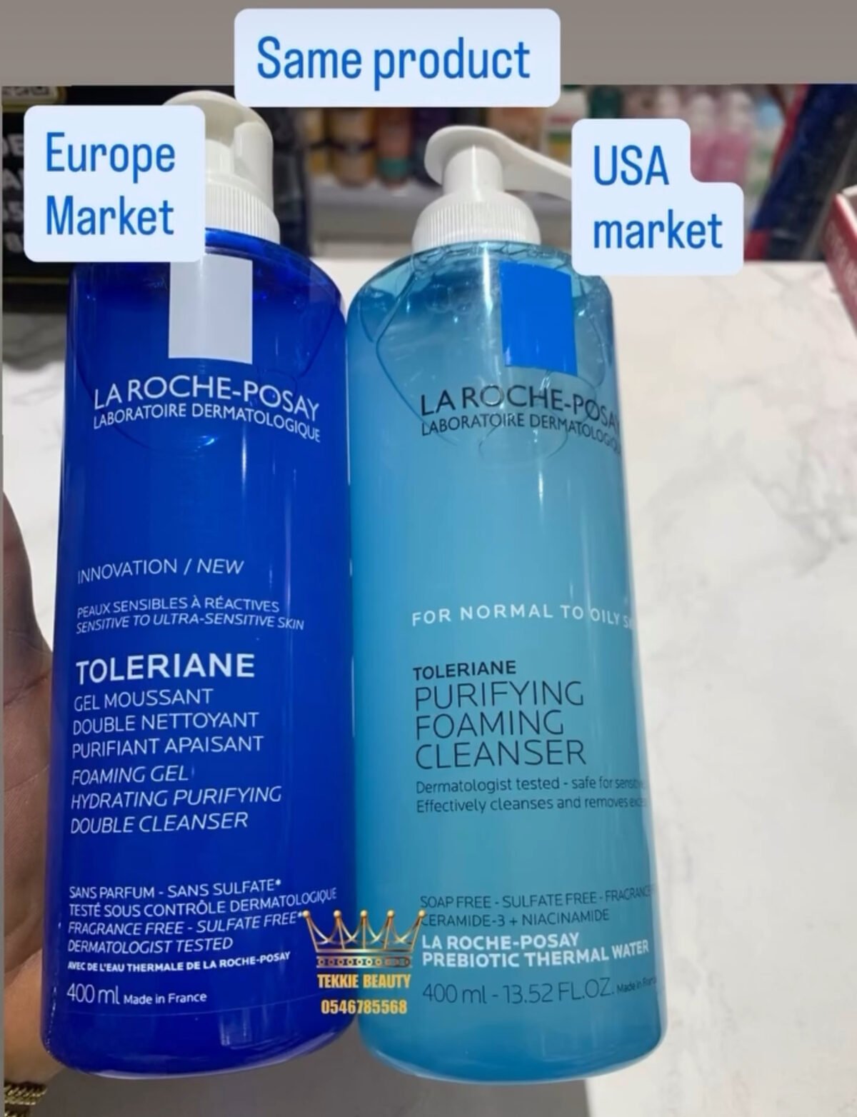 La Roche-Posay Toleraine Purifying Foamining Cleanser | double cleanser - Image 2
