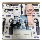 HANDHELD FAN - Foldable Digital Portable Handheld Turbo Fan With Ice Cooler | AC fan | 100 levels | long battery life | light | USB - Image 5