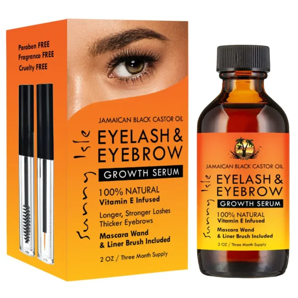 Sunny Isle Jamaican Black Castor Oil Eyebrow & Eyelash Growth Serum
