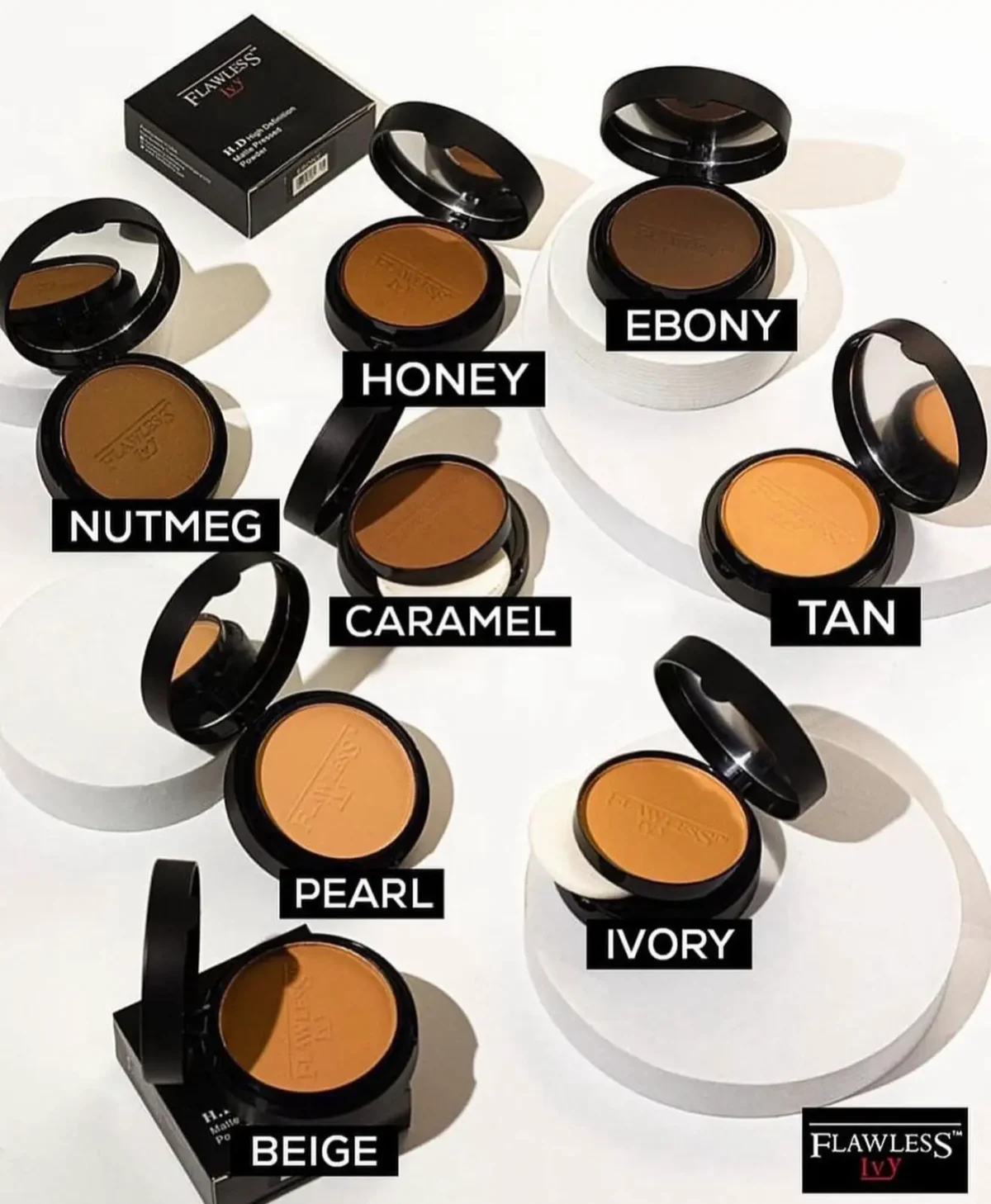 Flawless Ivy HD high definition matte pressed powder - Image 1