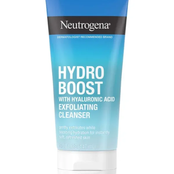 Neutrogena Hydro Boost Daily Gel Cream Exfoliating Cleanser With Hyaluronic Acid