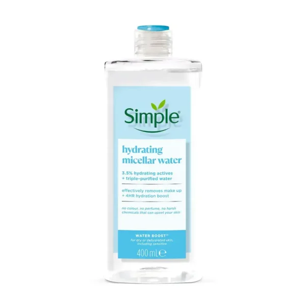 Simple Hydrating Micellar Cleansing Water 400ml blue