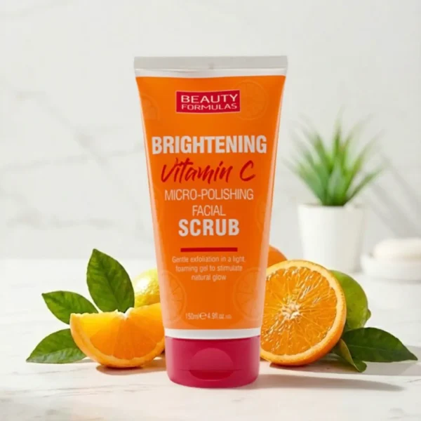 Beauty formulas brightening vitamin c micro-polishing facial scrub