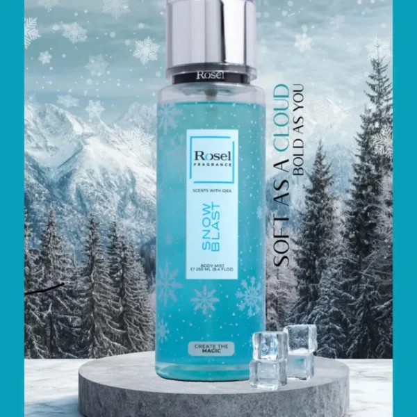 Rosel fragrance SNOW BLAST Body Mist / splash  250ml