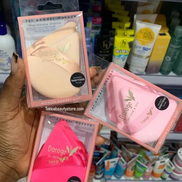Daroge triangular powder puff pack of 3