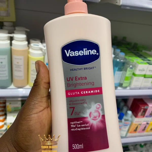 Vaseline uv extra brightening gluta ceramide 500ml