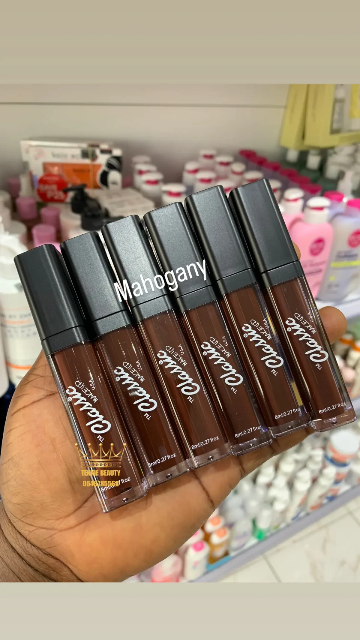 Classic matte liquid lipstick / lip stain - mahogany - Image 1