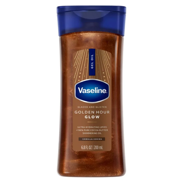 Vaseline glazed and glisten GOLDEN HOUR GLOW BRONZE BODY SHIMMER GEL OIL
