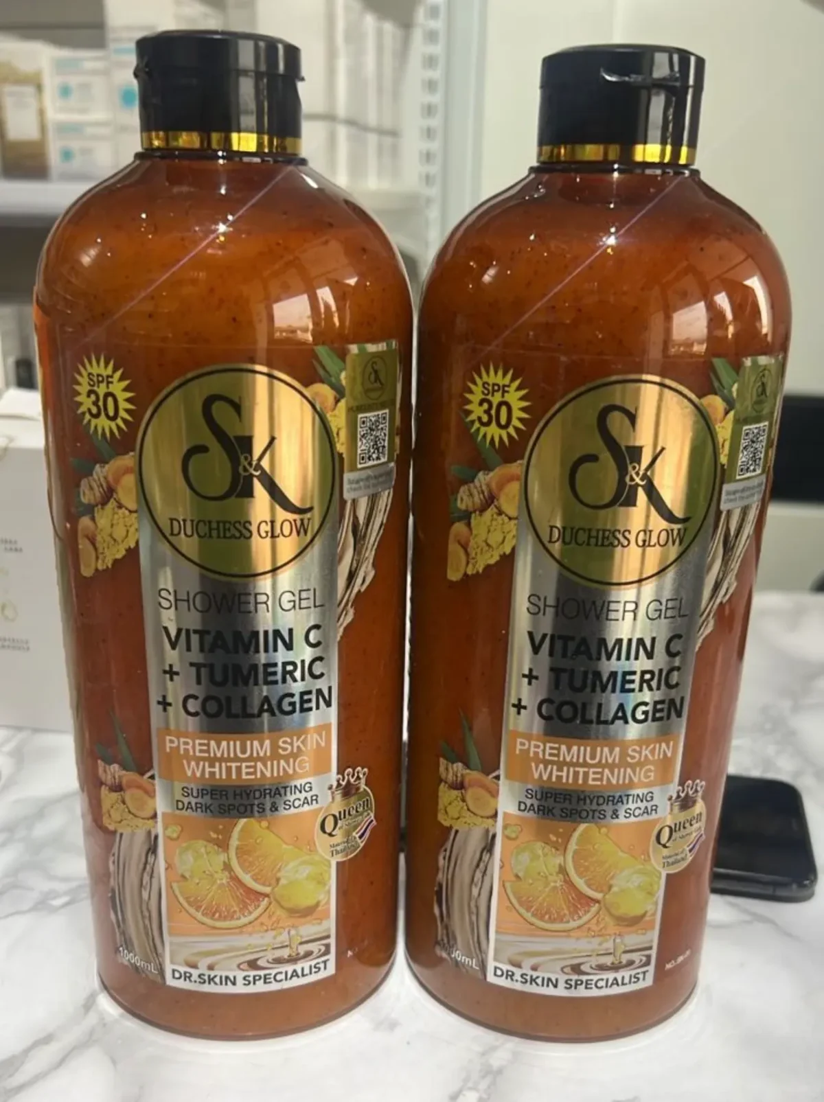 SK Duchess Glow Vitamin C + Turmeric + Collagen Body Wash (1000ml) s&k - Image 2