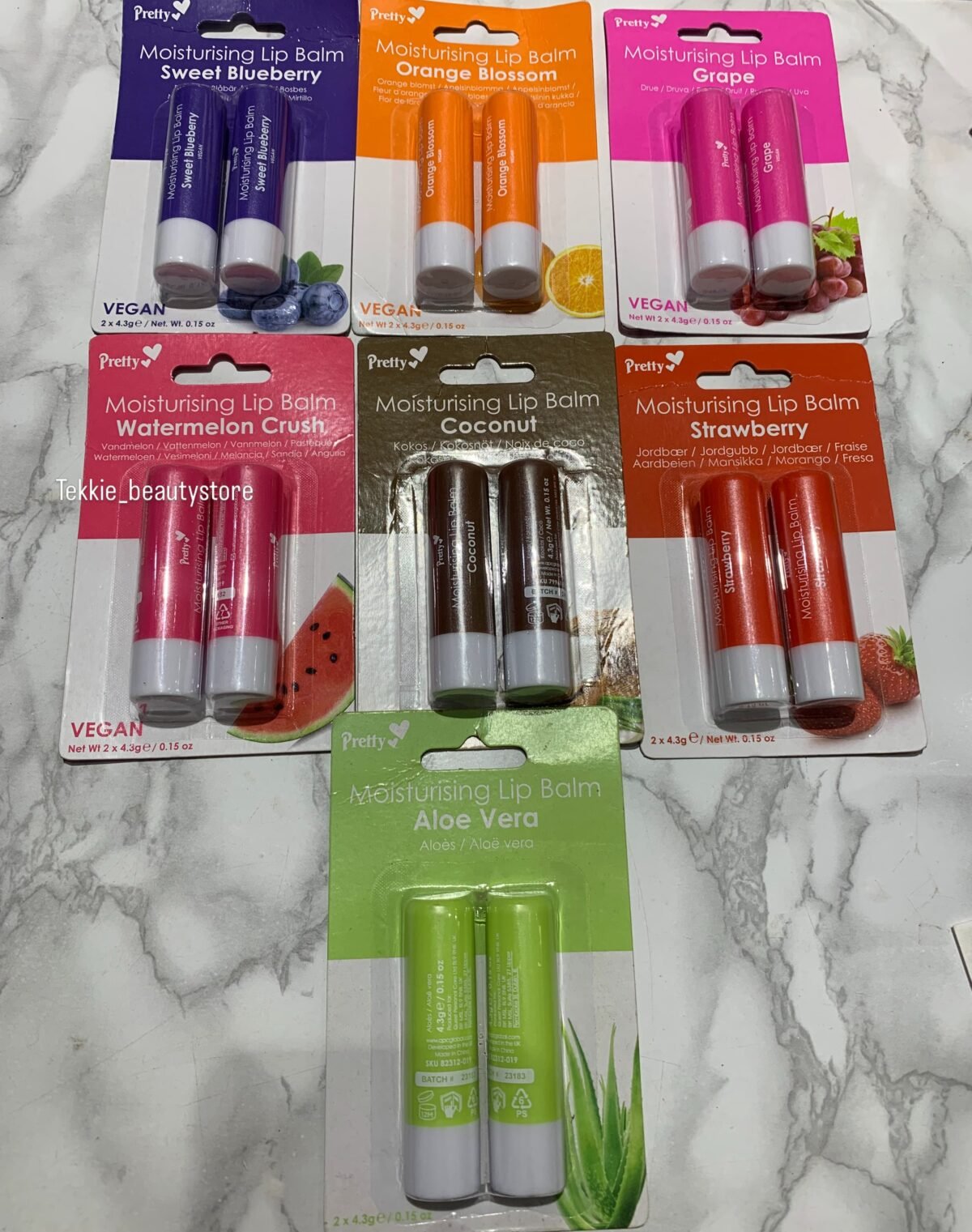 Pretty moisturising lip balm - pack of 2 - Image 1