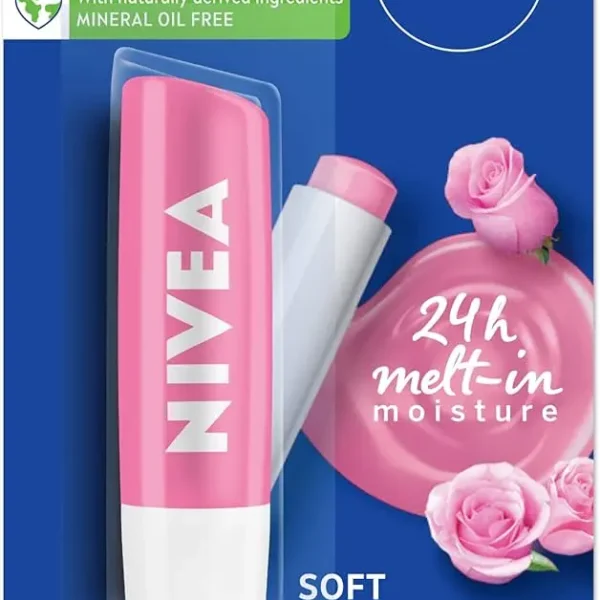 Nivea lip balm soft rose