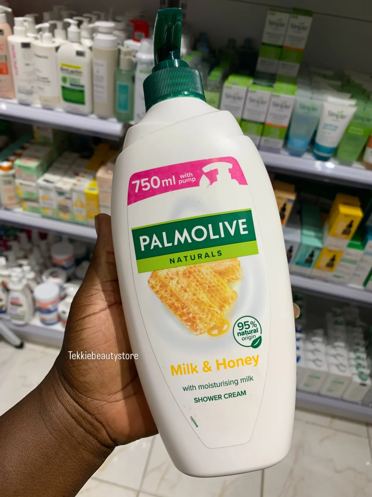 Palmolive milk & honey shower cream | bath gel 750ml - Image 1