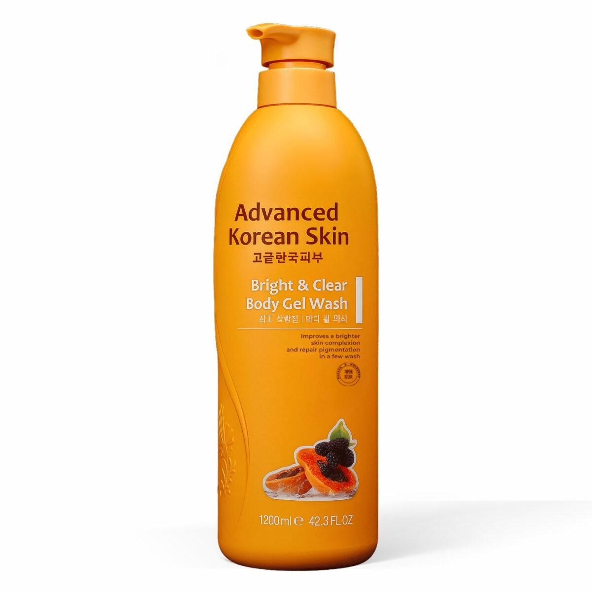 Advanced Korean Bright & Clear Body Gel Wash 1200ml - Image 1