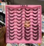 20 pairs fluffy mink lash set