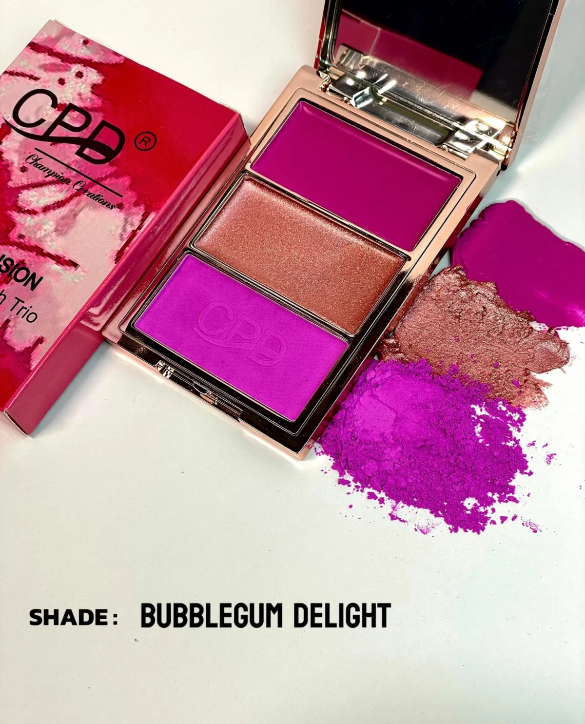 CPD Cheek Fusion Multi Finish Cheek Trio / cream blush | powder blush | shimmer - Image 4
