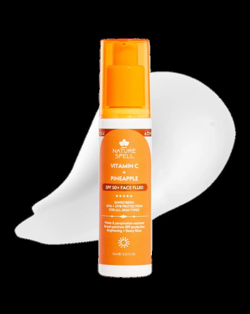IMG_0885 Nature Spell Vitamin C & Pineapple SPF50+ Face Fluid | Sunscreen - Image 1