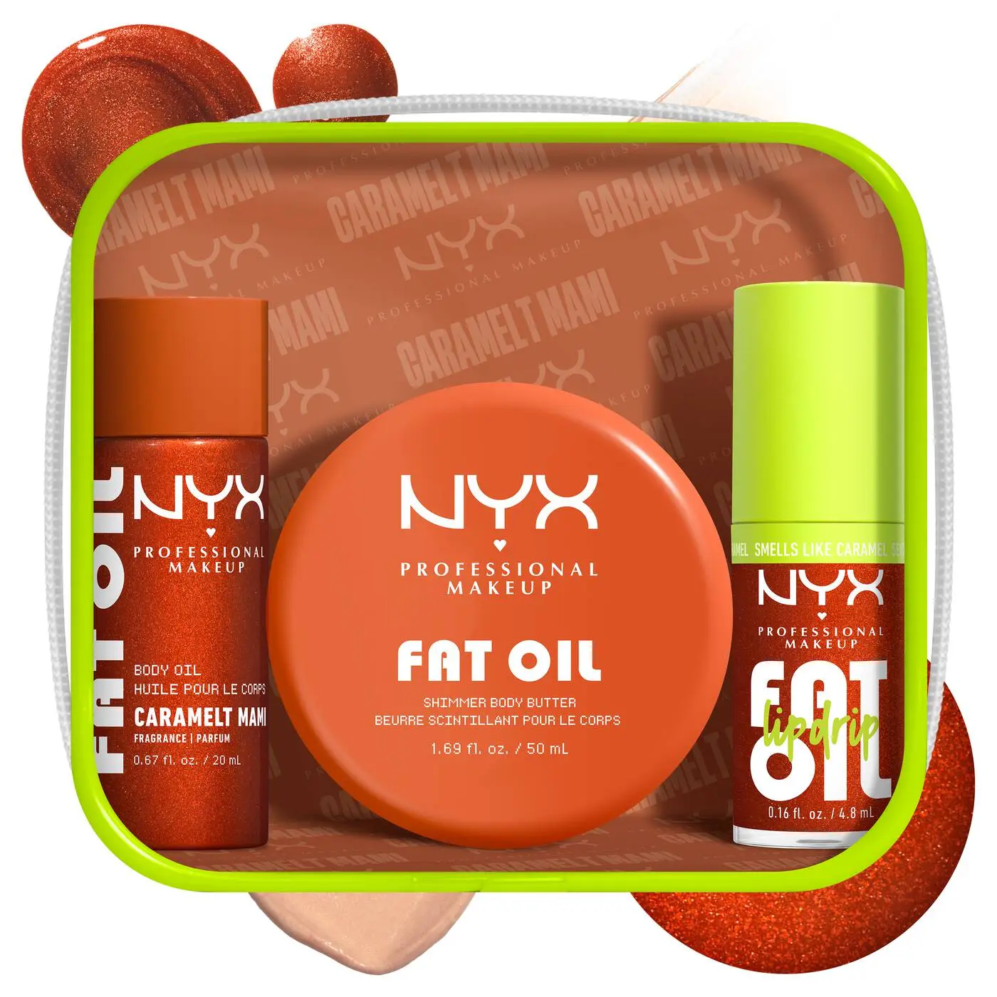 IMG_0942 NYX FAT OIL LIP & BODY KIT CARAMELT MAMI 3-piece caramel body care set for baddies on the go - Image 1