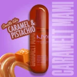 NYX CARAMELT MAMI HAIR & BODY FRAGRANCE MIST Caramel and Pistachio cream fragrance mist for a rich, seductive drip.