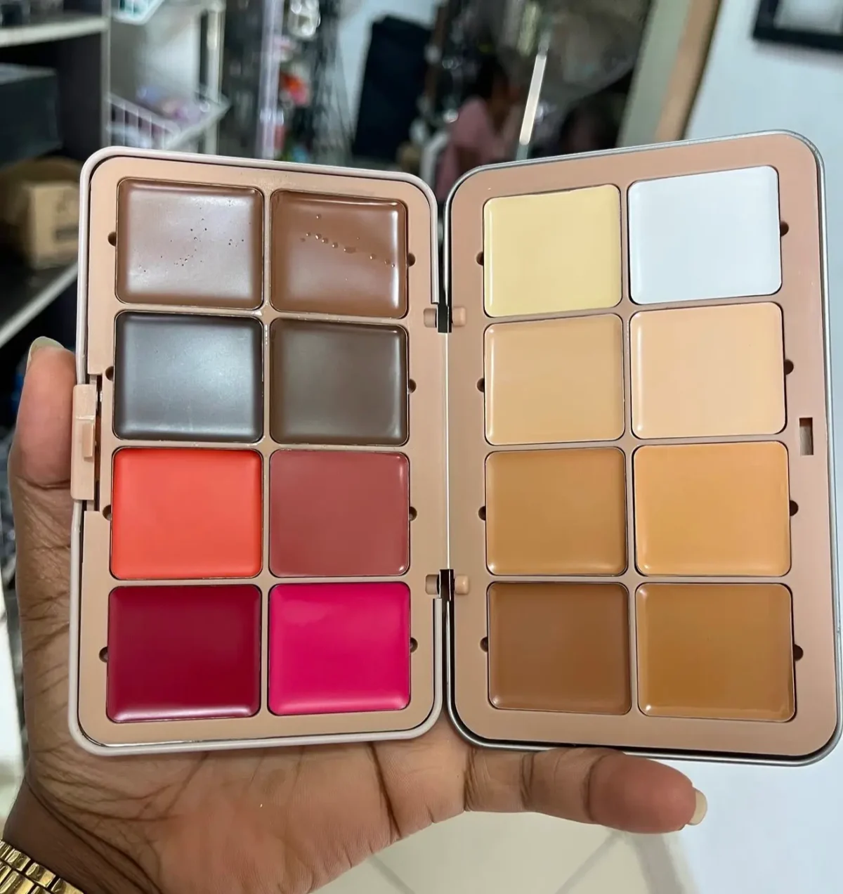 ZIKEL x golibe cream blush and concealer palette | highlight | bronzer | contour - Image 3