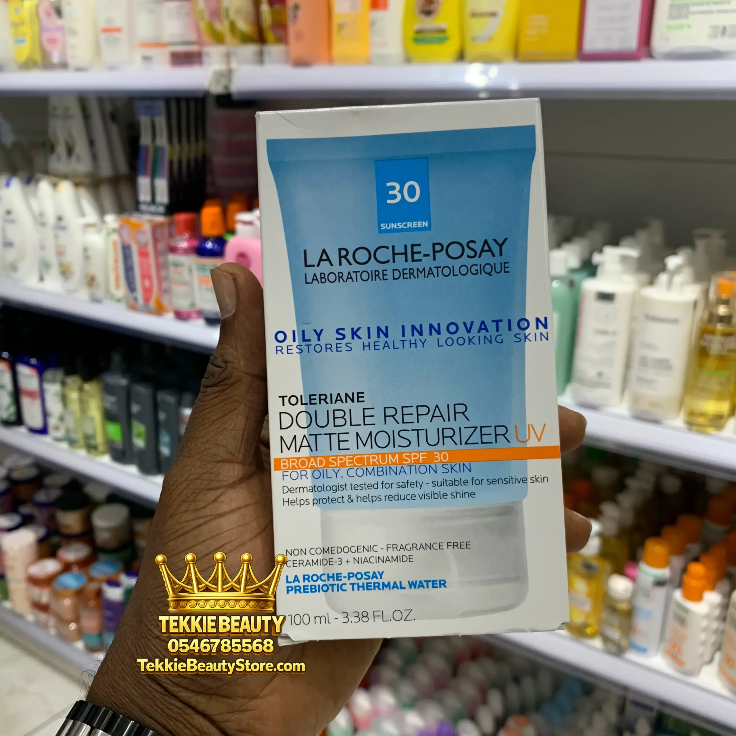 75C66761-1693-4F93-BD82-4846FCD3B07E La Roche-Posay Toleriane Double Repair Matte Moisturizer with SPF 30, for oily, combination, sensitive skin - Image 1