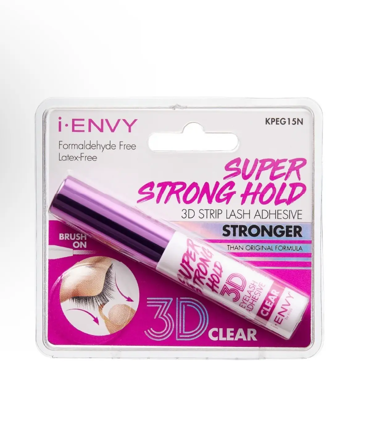 IMG_1679 iEnvy Super Strong Hold 3D Strip Lash Glue Brush-On Clear Waterproof - Image 1