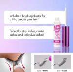 iEnvy Super Strong Hold 3D Strip Lash Glue Brush-On Clear Waterproof - Image 3