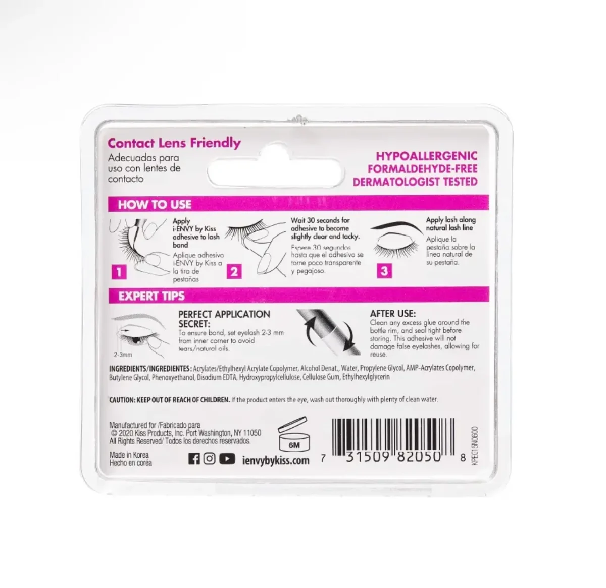 iEnvy Super Strong Hold 3D Strip Lash Glue Brush-On Clear Waterproof - Image 6