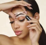 Kiss New York Professional Instant Brow Stamp & Stencil Kit Dark Brown - Image 3