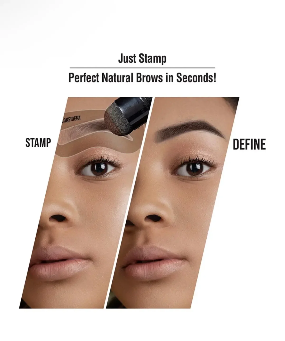 Kiss New York Professional Instant Brow Stamp & Stencil Kit Dark Brown - Image 6