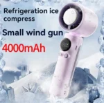 HANDHELD ELECTRIC FAN - Digital Portable Handheld Turbo Fan With Ice Cooler | AC fan | long battery life | reduced noise - Image 2