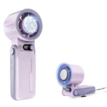 HANDHELD ELECTRIC FAN - Foldable Digital Portable Handheld Turbo Fan With Ice Cooler | AC fan | long battery life - Image 3