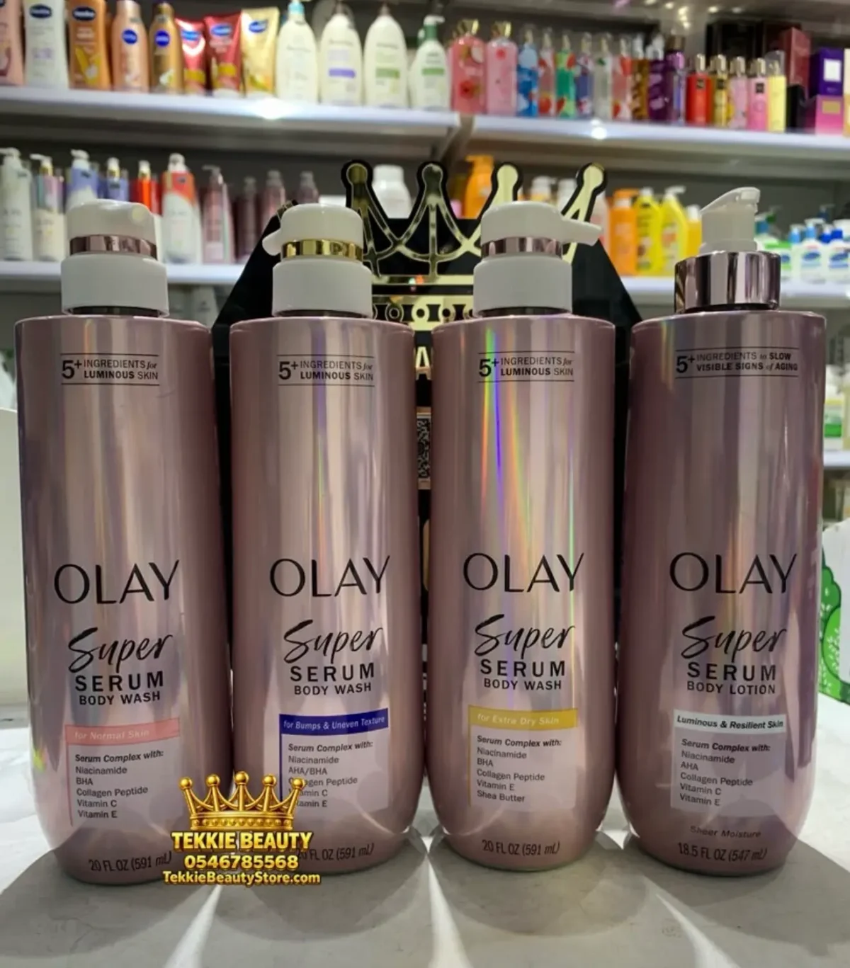 Olay Super Serum Body Wash - 5+ ingredients for luminous skin - Image 2