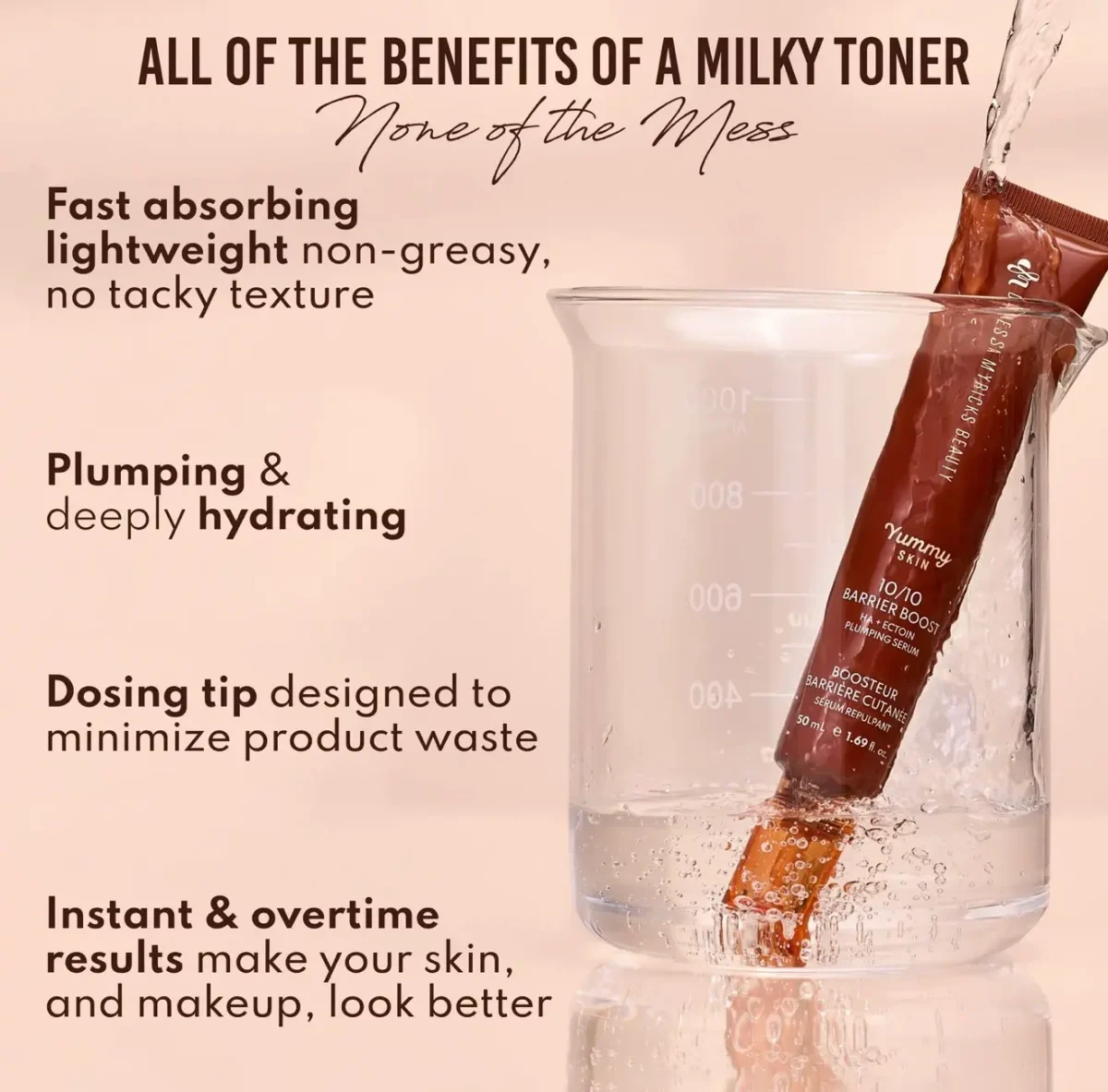 Danessa Myricks Yummy Skin 10/10 Barrier Boost Hyaluronic Acid + Ectoin Plumping Serum - Image 5